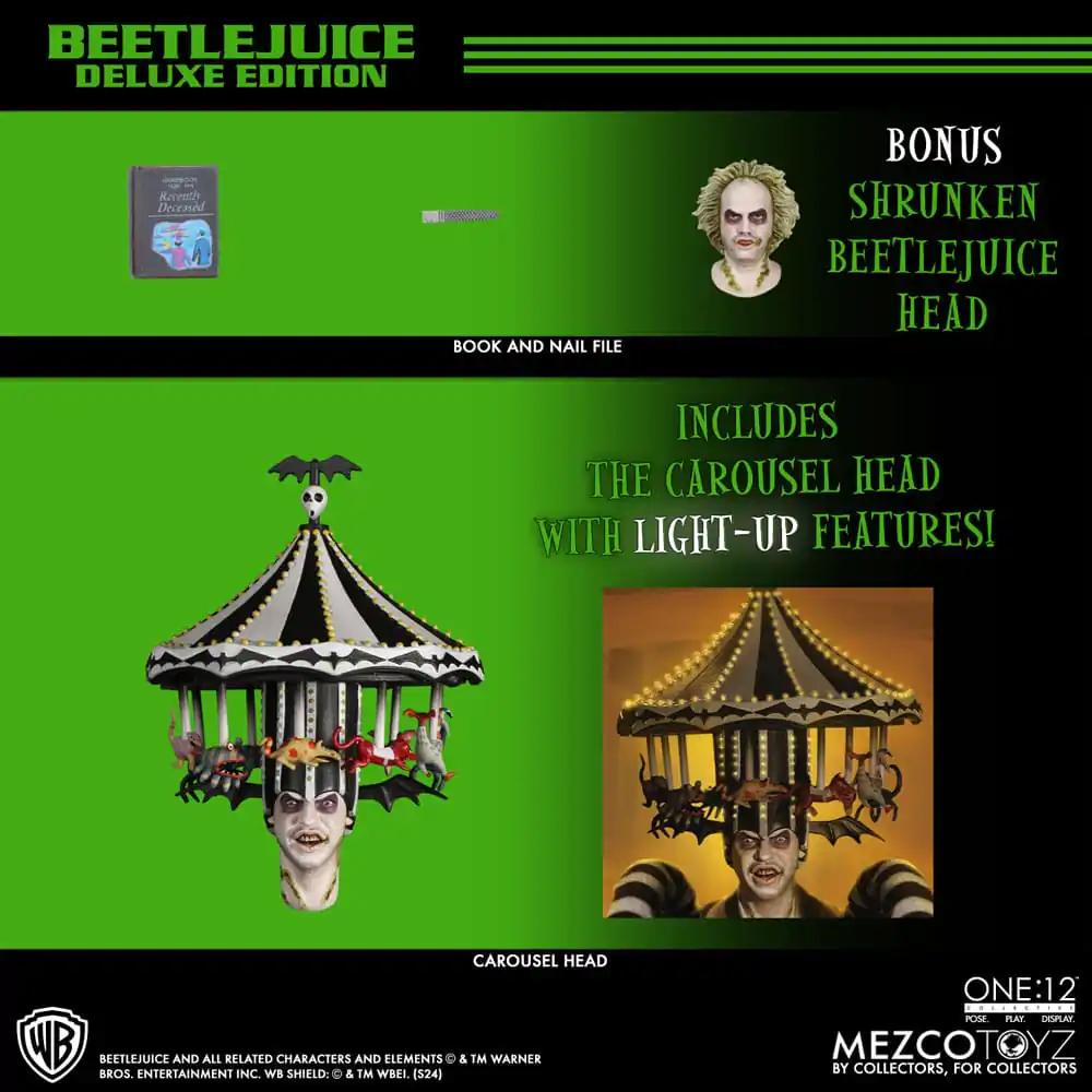 Beetlejuice Actionfigur 1/12 Beetlejuice Deluxe Edition 18 cm termékfotó