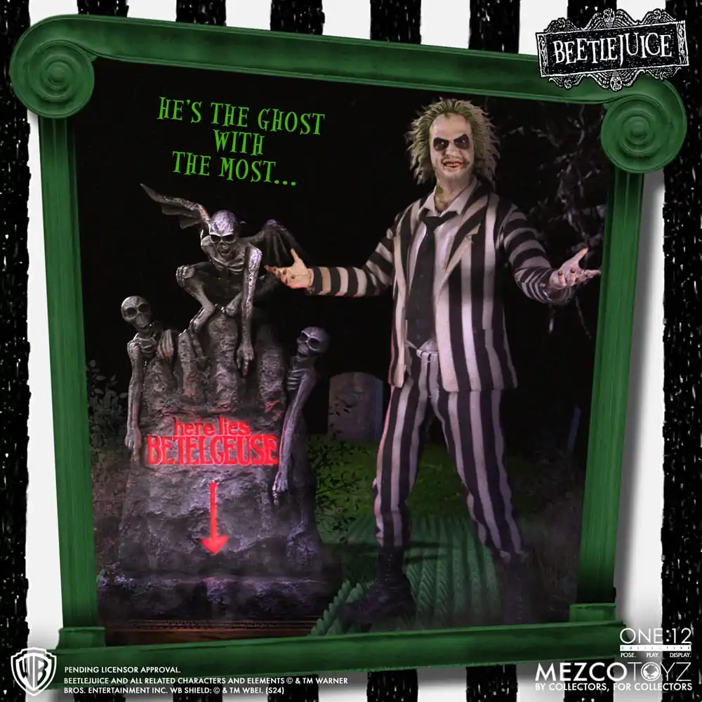 Beetlejuice Actionfigur 1/12 Beetlejuice Deluxe Edition 18 cm termékfotó