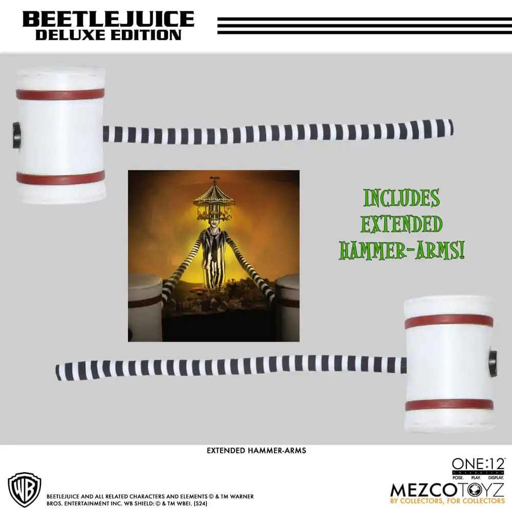 Beetlejuice Actionfigur 1/12 Beetlejuice Deluxe Edition 18 cm termékfotó