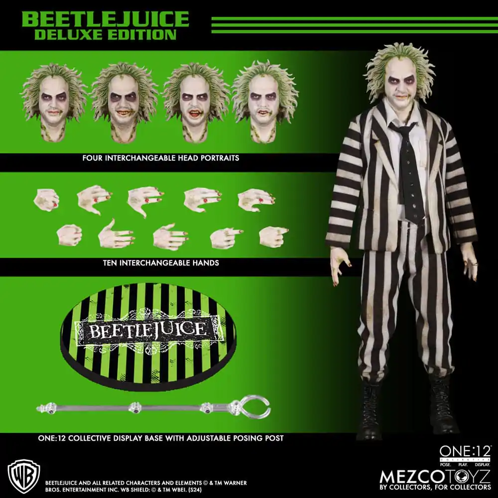 Beetlejuice Actionfigur 1/12 Beetlejuice Deluxe Edition 18 cm termékfotó