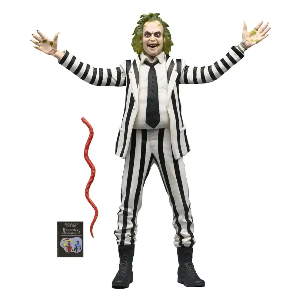 Beetlejuice 1988 Actionfigur Beetlejuice Black and White Striped Suit 18 cm termékfotó