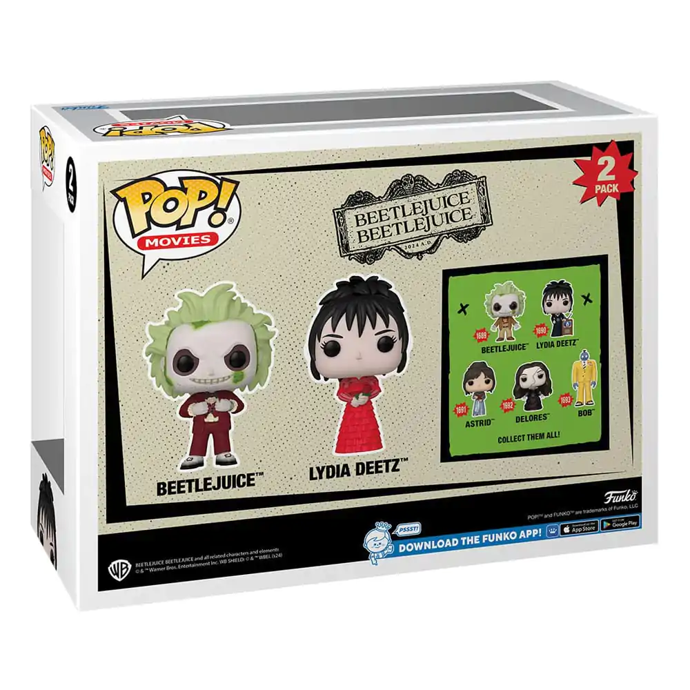 Beetlejuice 2 Funko POP! Animation 2 db-os Vinyl figura csomag Beetlejuice & Lydia Deetz 9 cm termékfotó