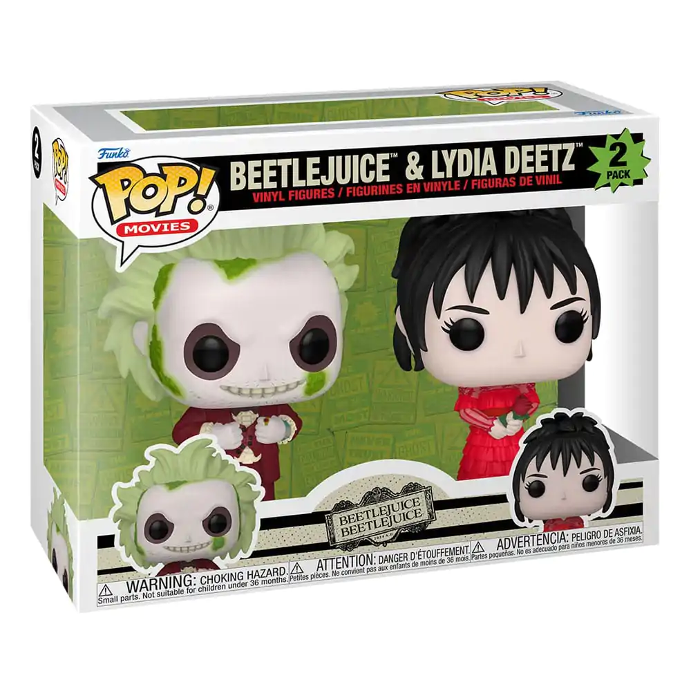 Beetlejuice 2 Funko POP! Animation 2 db-os Vinyl figura csomag Beetlejuice & Lydia Deetz 9 cm termékfotó