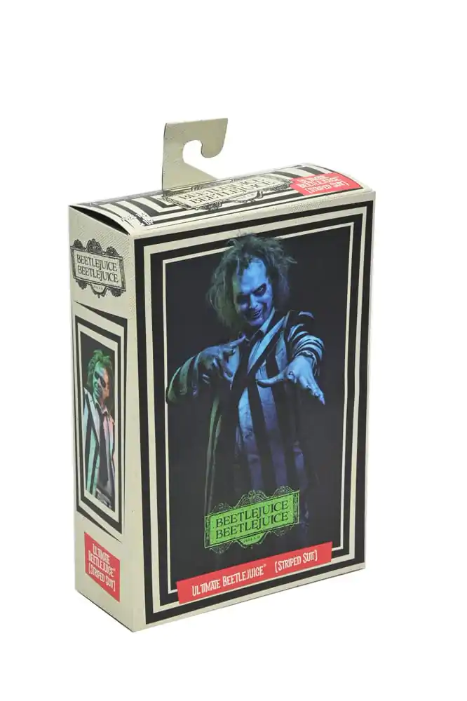 Beetlejuice Beetlejuice 7 Scale Ultimate Striped Suit Beetlejuice akciófigura 18 cm termékfotó