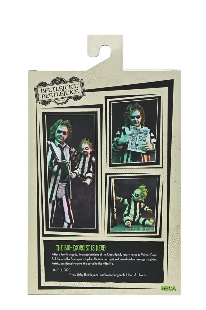 Beetlejuice Beetlejuice 7 Scale Ultimate Striped Suit Beetlejuice akciófigura 18 cm termékfotó