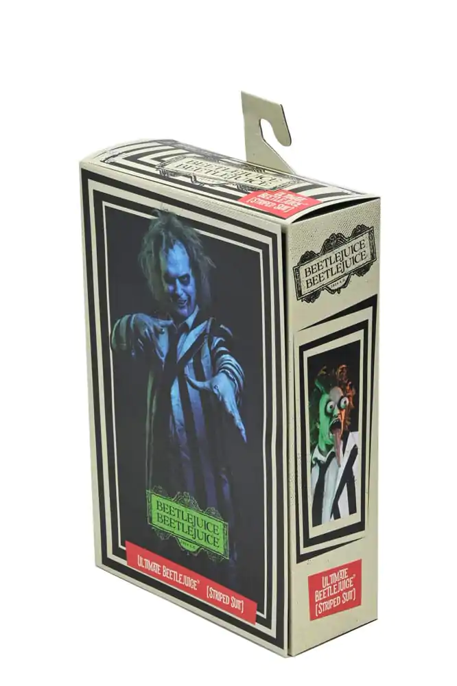 Beetlejuice Beetlejuice 7 Scale Ultimate Striped Suit Beetlejuice akciófigura 18 cm termékfotó