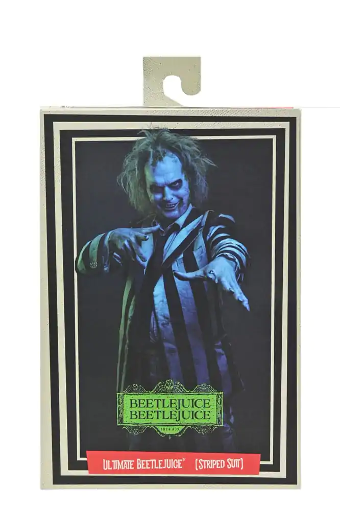 Beetlejuice Beetlejuice 7 Scale Ultimate Striped Suit Beetlejuice akciófigura 18 cm termékfotó