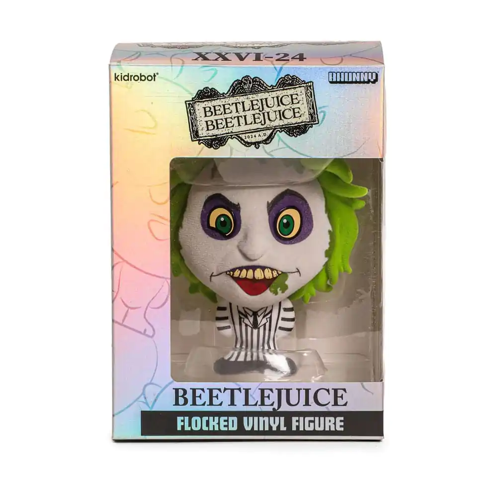 Beetlejuice Beetlejuice Bhunny Flocked Vinyl Figur Beetlejuice Striped Suit 10 cm termékfotó