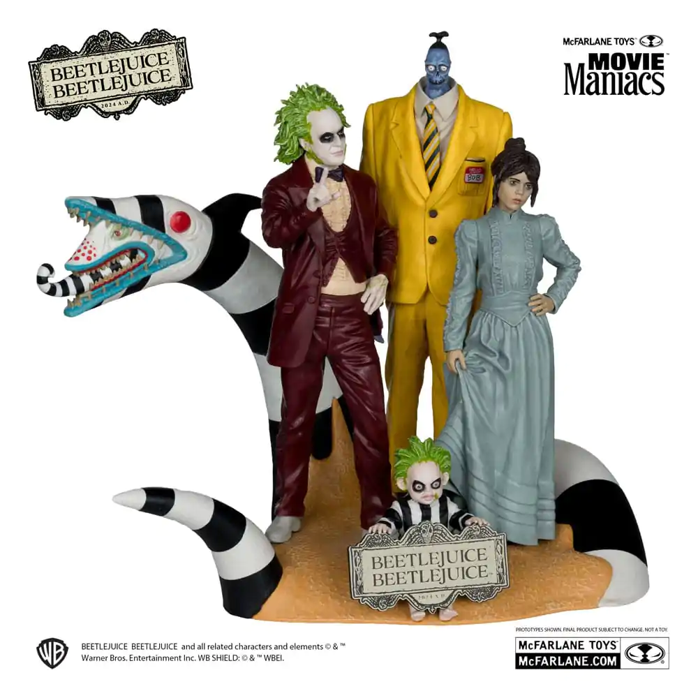 Beetlejuice Beetlejuice Movie Maniacs 4db-os PVC szobor figura csomag 15 cm termékfotó