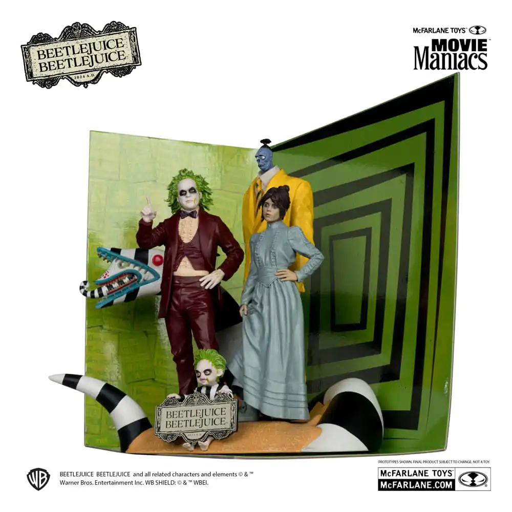 Beetlejuice Beetlejuice Movie Maniacs 4db-os PVC szobor figura csomag 15 cm termékfotó