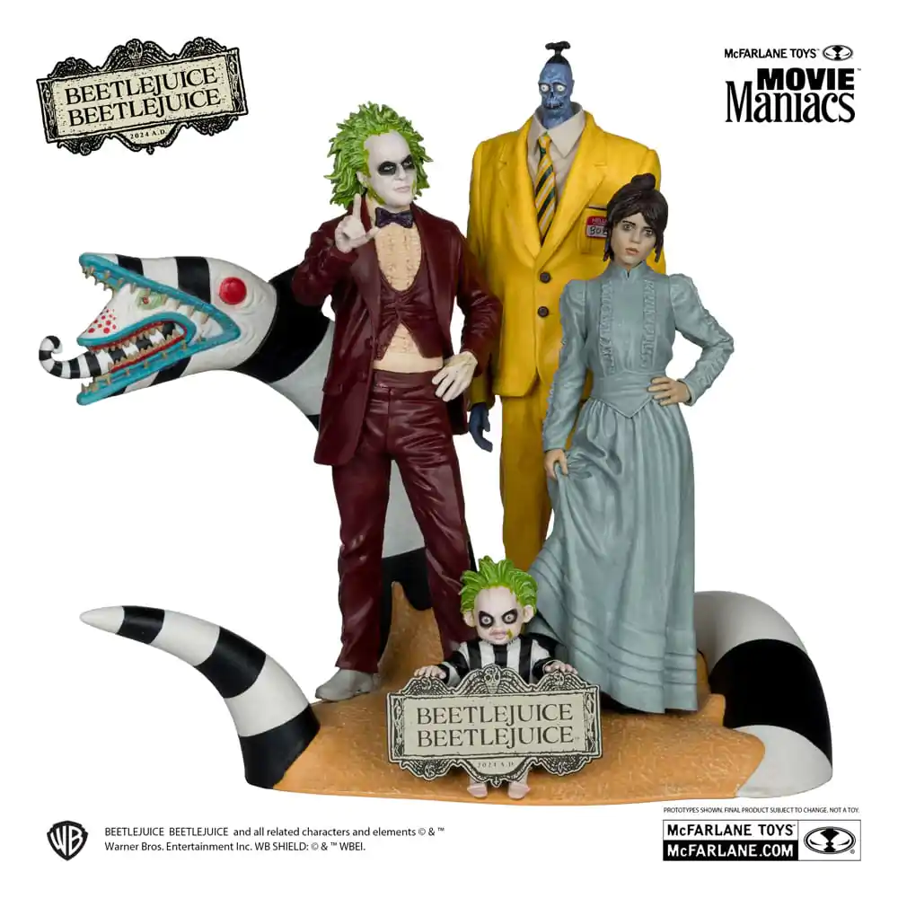Beetlejuice Beetlejuice Movie Maniacs 4db-os PVC szobor figura csomag 15 cm termékfotó