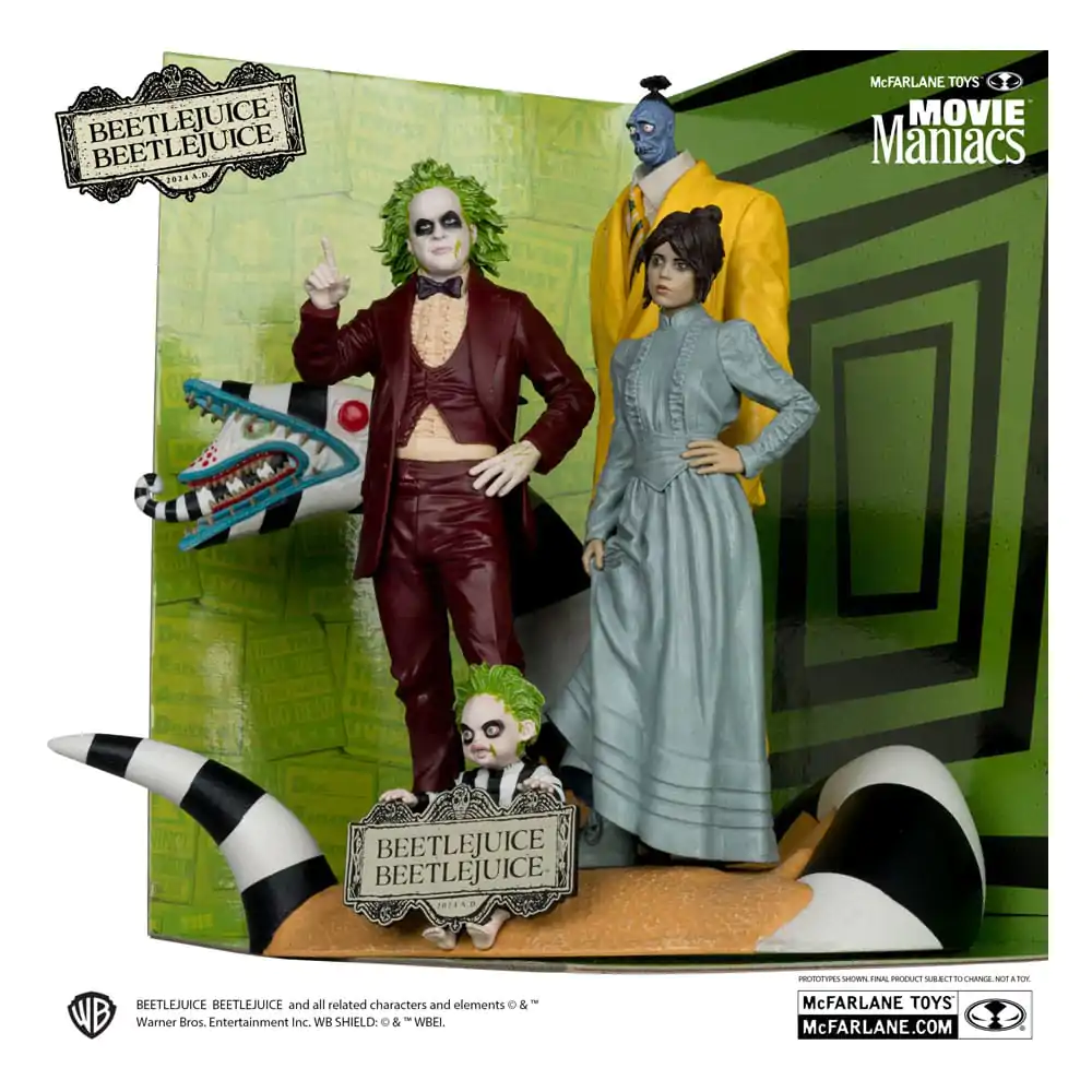 Beetlejuice Beetlejuice Movie Maniacs 4db-os PVC szobor figura csomag 15 cm termékfotó