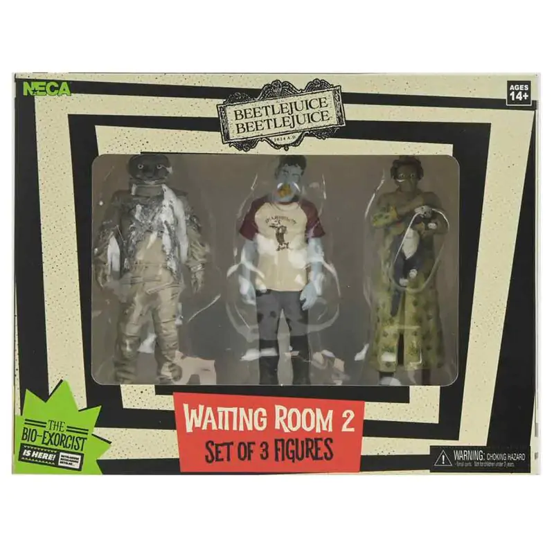 Beetlejuice Beetlejuice Waiting Room Cat Lady, Space Man & Hot Dog Champion 3-er Pack Figuren 10cm termékfotó