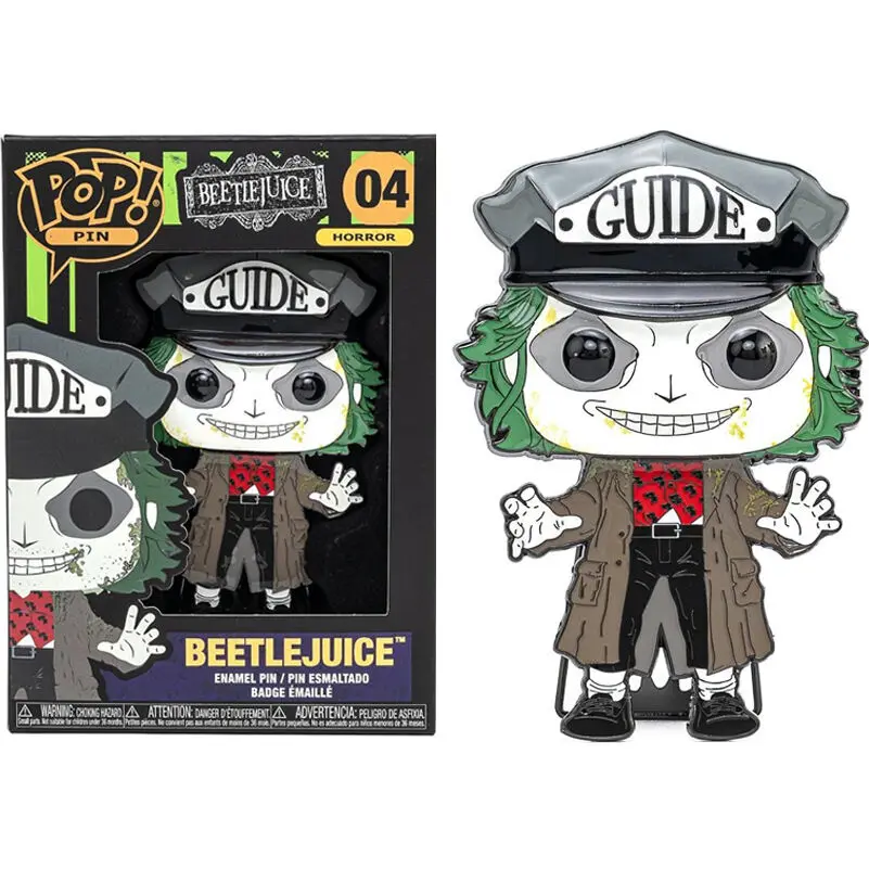 Beetlejuice Big Enamel POP kitűző 10cm termékfotó