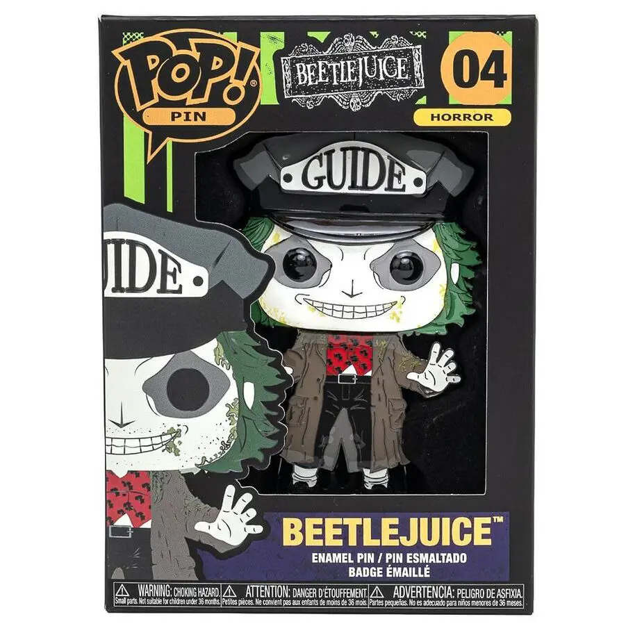 Beetlejuice Big Enamel POP kitűző 10cm termékfotó