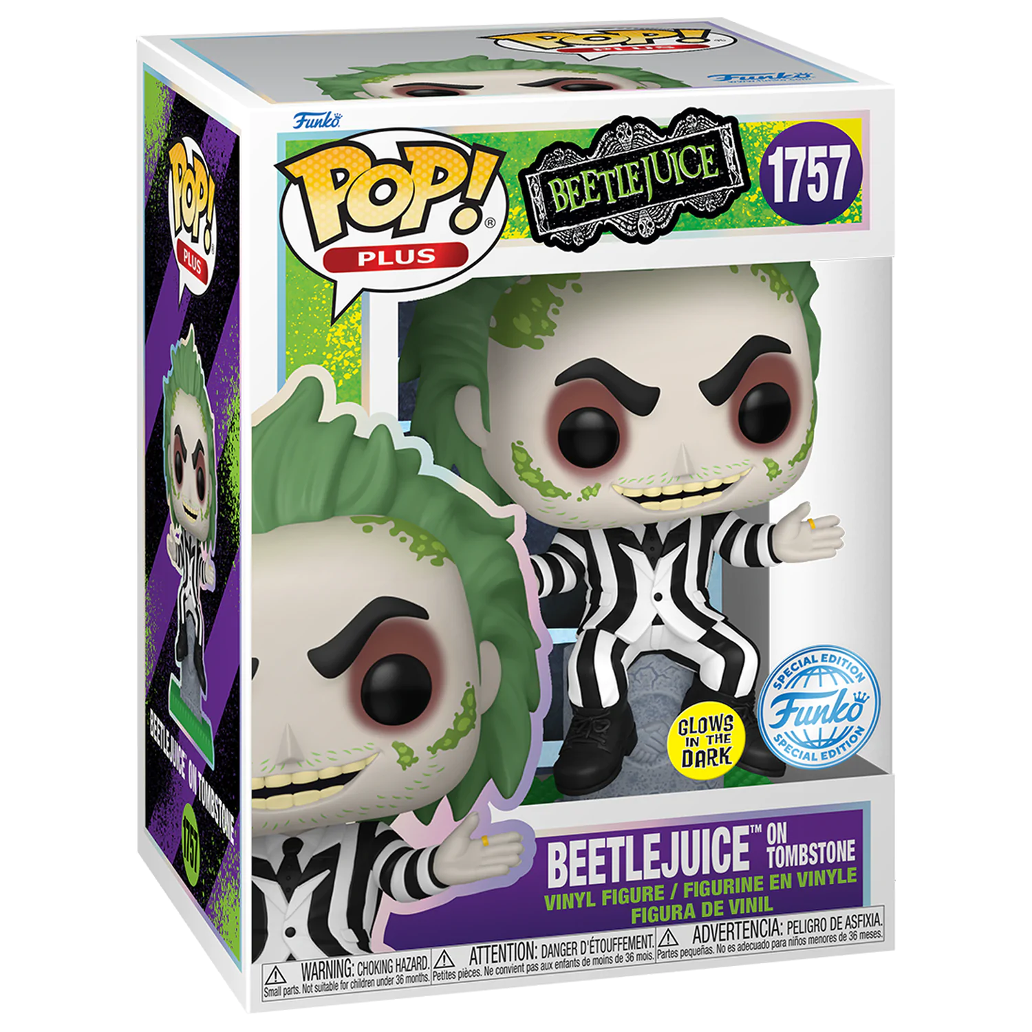 Beetlejuice Funko POP! Movies Vinyl figura BTLJCE on stone (GW) Exkluzív 9 cm termékfotó