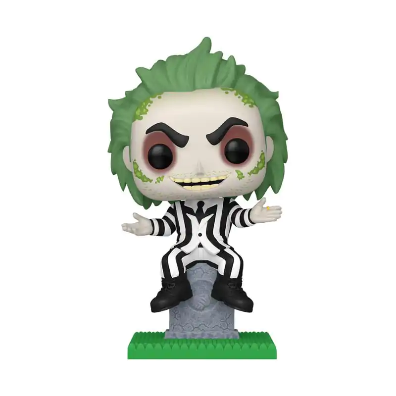 Beetlejuice Funko POP! Plus Movies Vinyl figura Beetlejuice w/tombstone 9 cm termékfotó