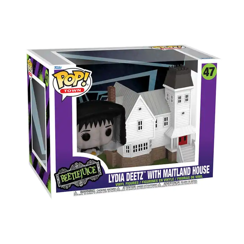 Beetlejuice Funko POP! Town Vinyl figura Lydia Deetz with Maitland House 9 cm termékfotó