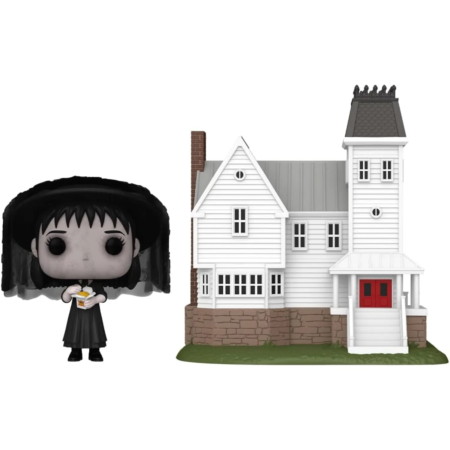 Beetlejuice Funko POP! Town Vinyl figura Lydia Deetz with Maitland House 9 cm termékfotó