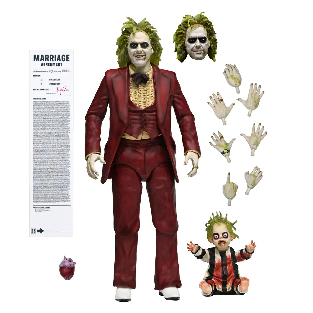 Beetlejuice Ultimate Beetlejuice Wedding Tuxedo figura 18cm termékfotó