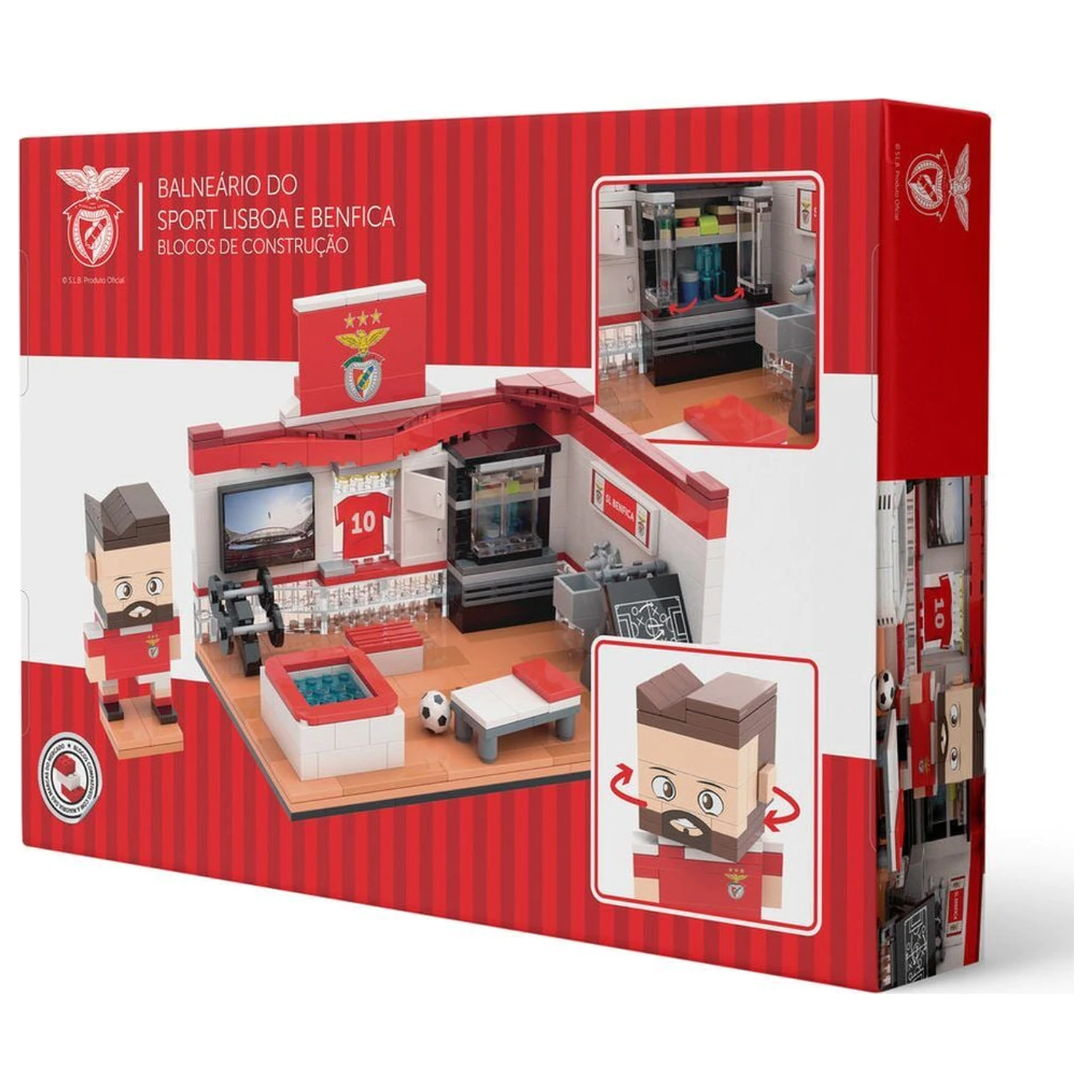Benfica dressing room set with figure játékszett 468db-os termékfotó