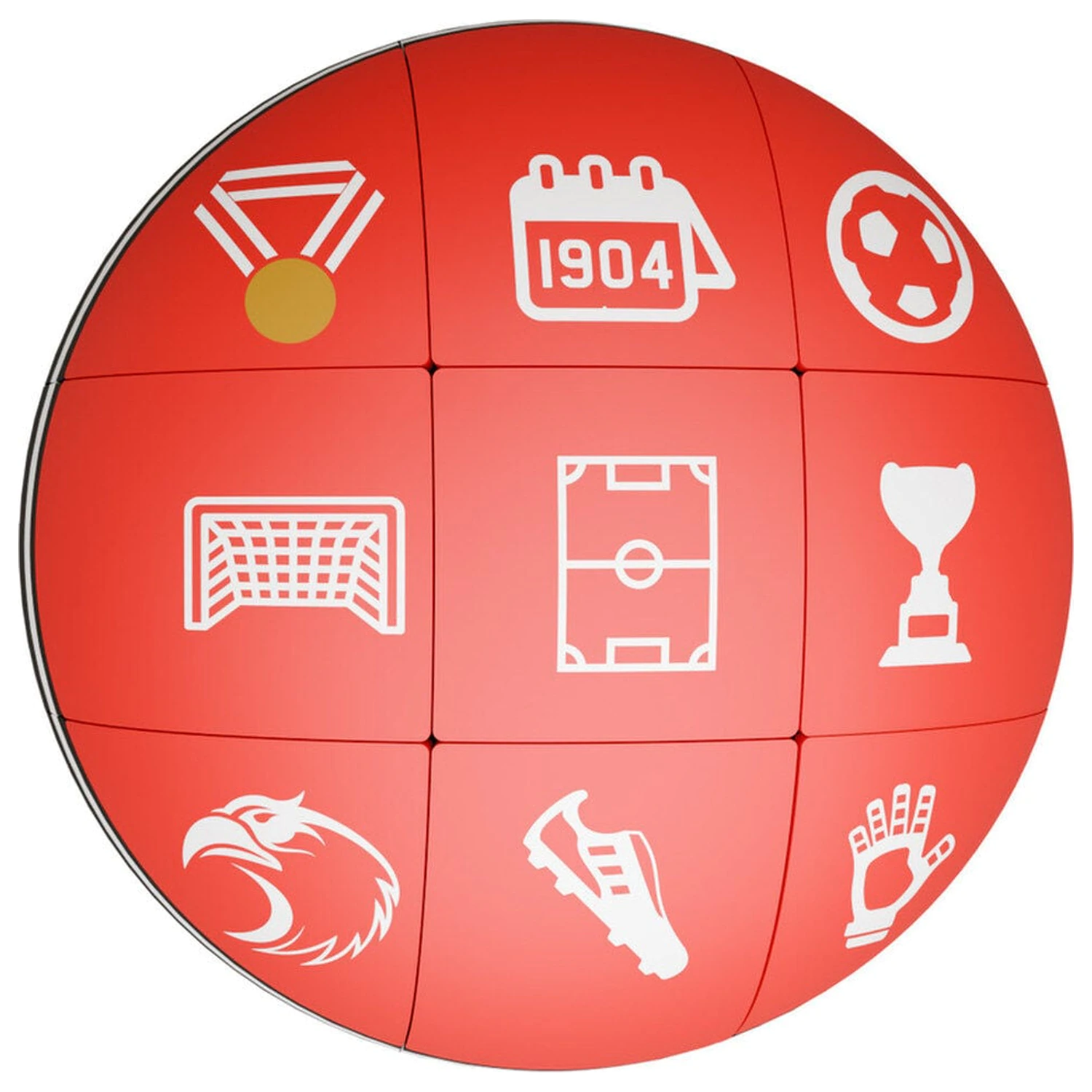 Benfica gömb puzzle 6cm termékfotó