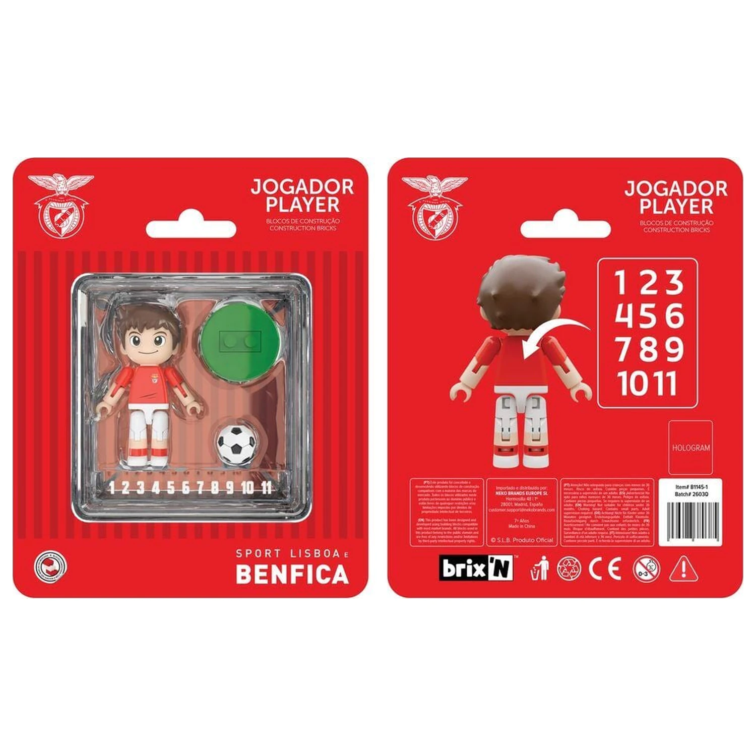 Benfica player figura 4cm termékfotó