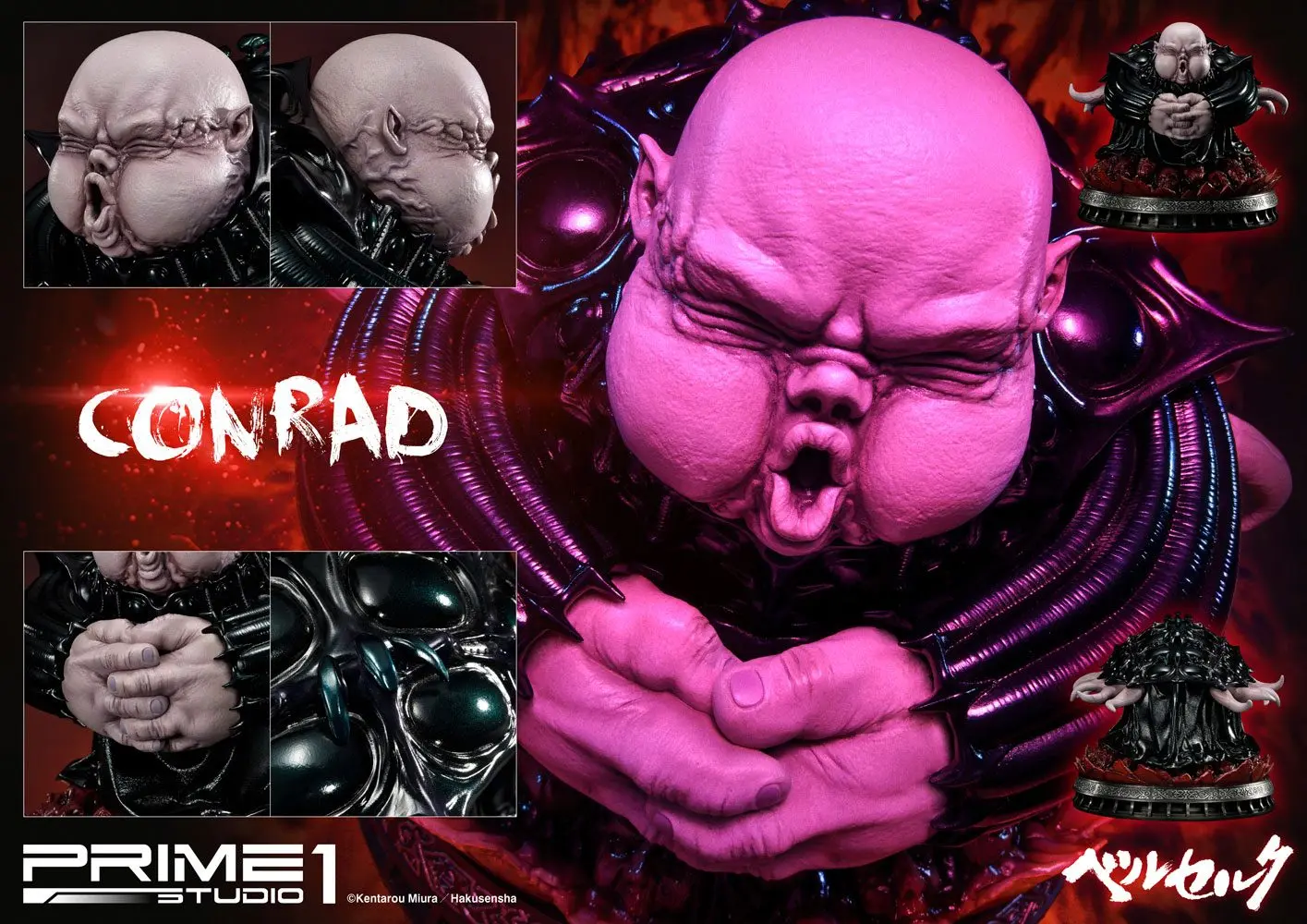 Berserk 1/4 Conrad szobor figura 38 cm termékfotó