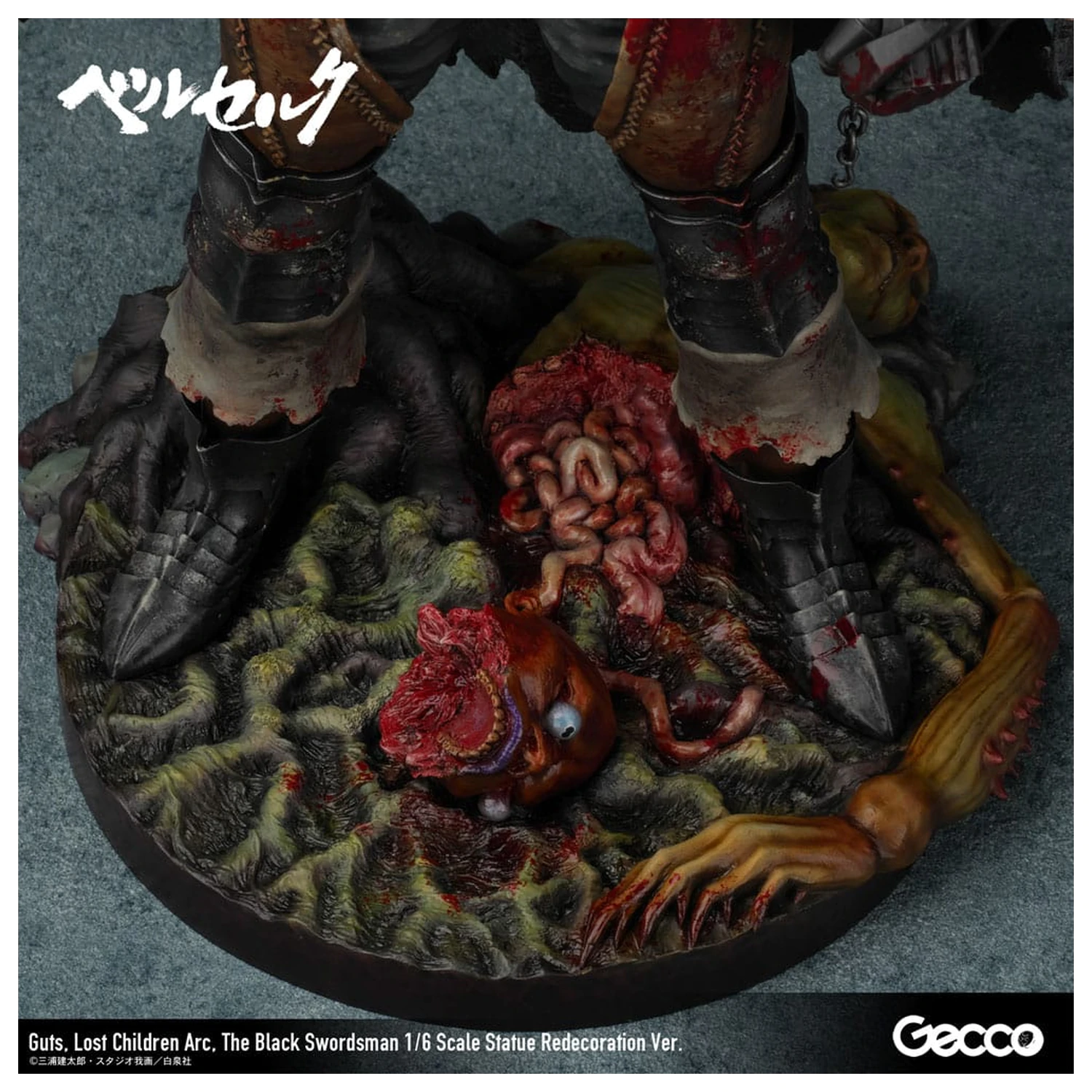 Berserk 1/6 Guts Lost Children Arc The Black Swordsman Redecoration Ver. szobor figura 38 cm termékfotó