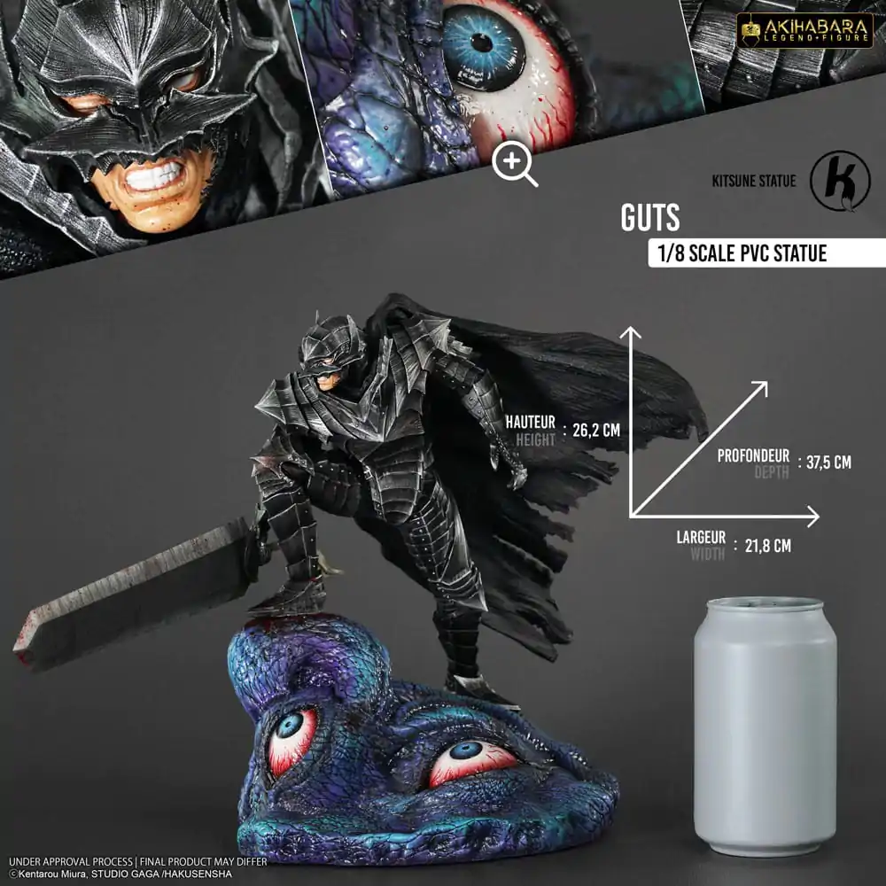 Berserk Akihabara Legend Figura 1/8 Guts (Berserker Armor) PVC szobor figura 26 cm termékfotó