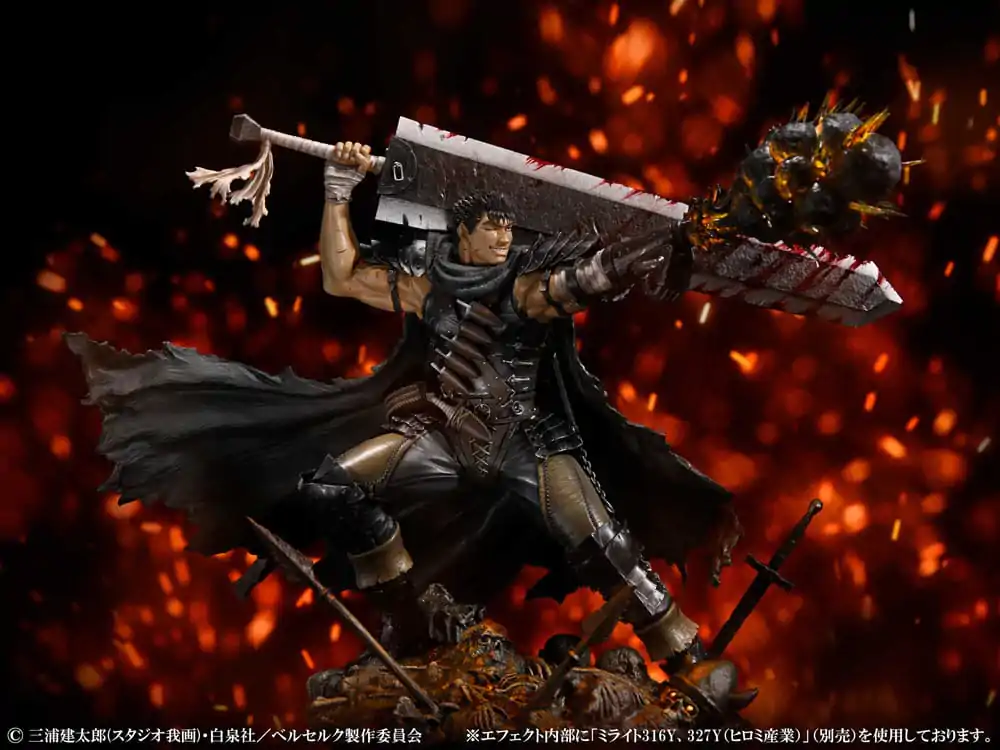 Berserk PVC szobor figura 1/7 Guts Black Swordsman Ver. 26 cm termékfotó