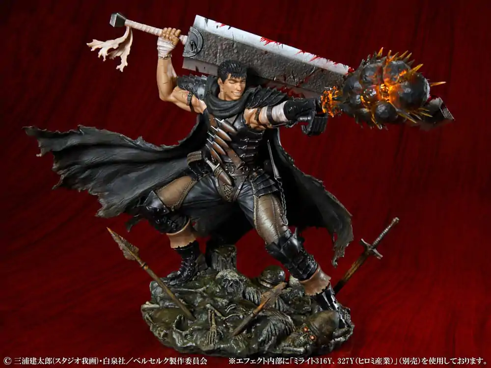 Berserk PVC szobor figura 1/7 Guts Black Swordsman Ver. 26 cm termékfotó