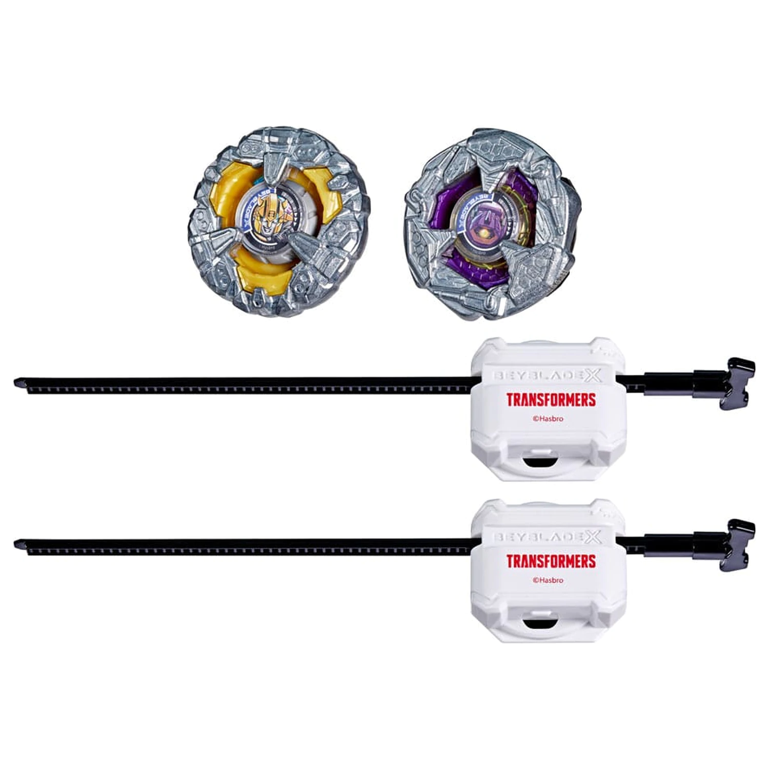 Beyblade X and Transformers Collab Bumblebee 3-60GP vs. Shockwave 5-80O termékfotó