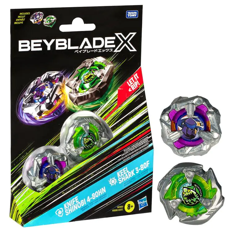 Beyblade X Beat Tyranno 4-70Q & Knife Shinobi 4-80HN game termékfotó