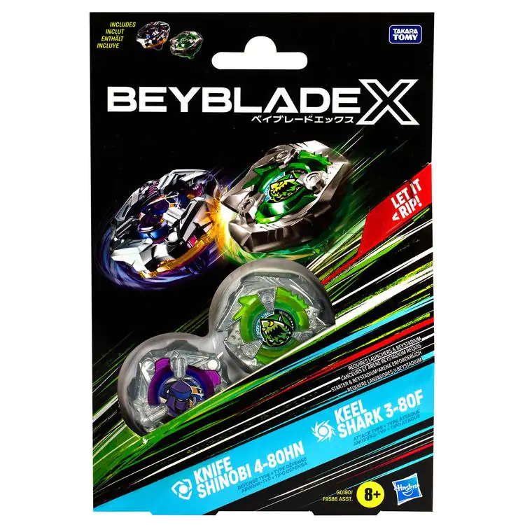 Beyblade X Beat Tyranno 4-70Q & Knife Shinobi 4-80HN game termékfotó