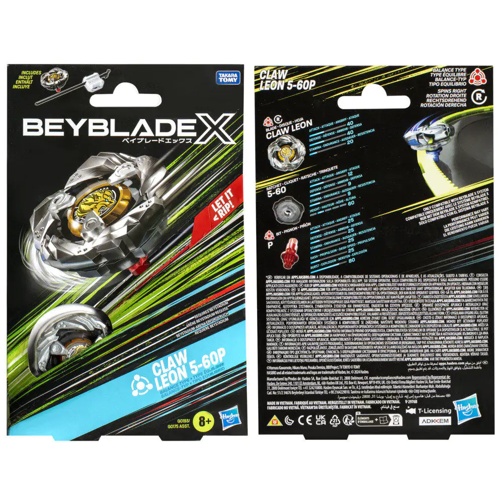 Beyblade X Claw Leon 5-60P Starter kit game termékfotó