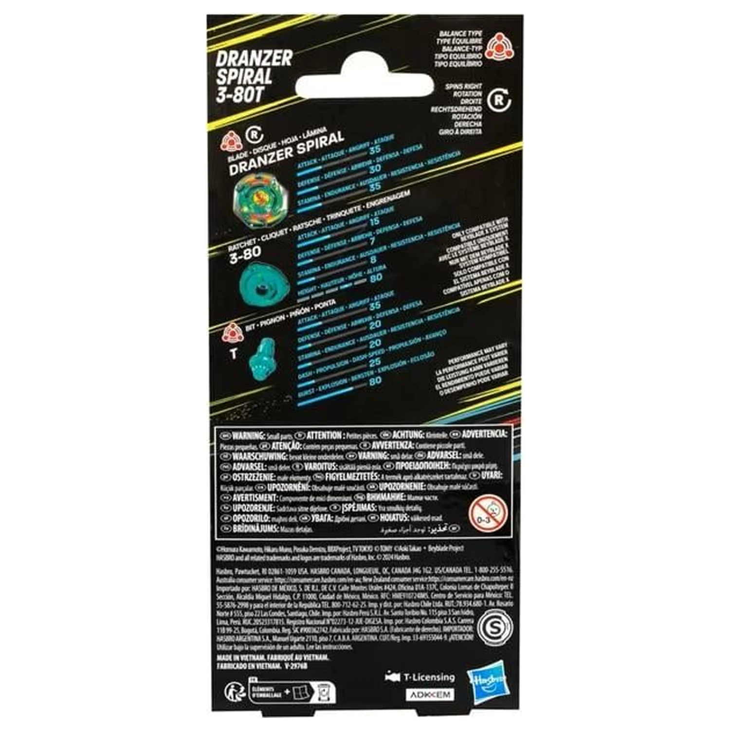 Beyblade X Dranzer Spiral 3-80T Anniversary X-Over kezdő játékcsomag termékfotó