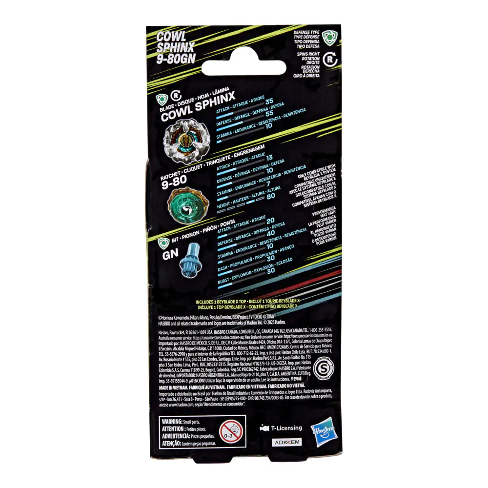 Beyblade X  Cowl Sphinx 9-80GN játék termékfotó