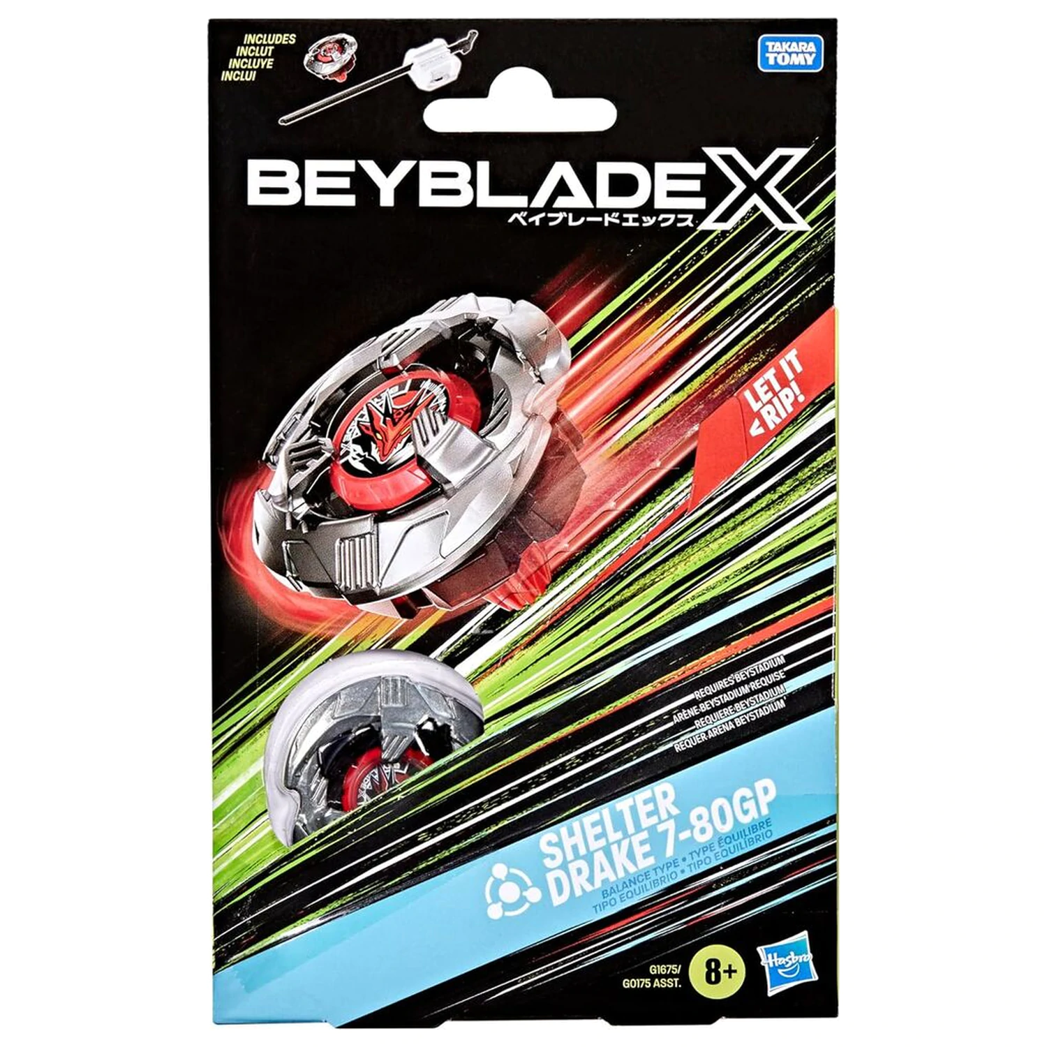 Beyblade X Shelter Drake 7-80GP kit game termékfotó
