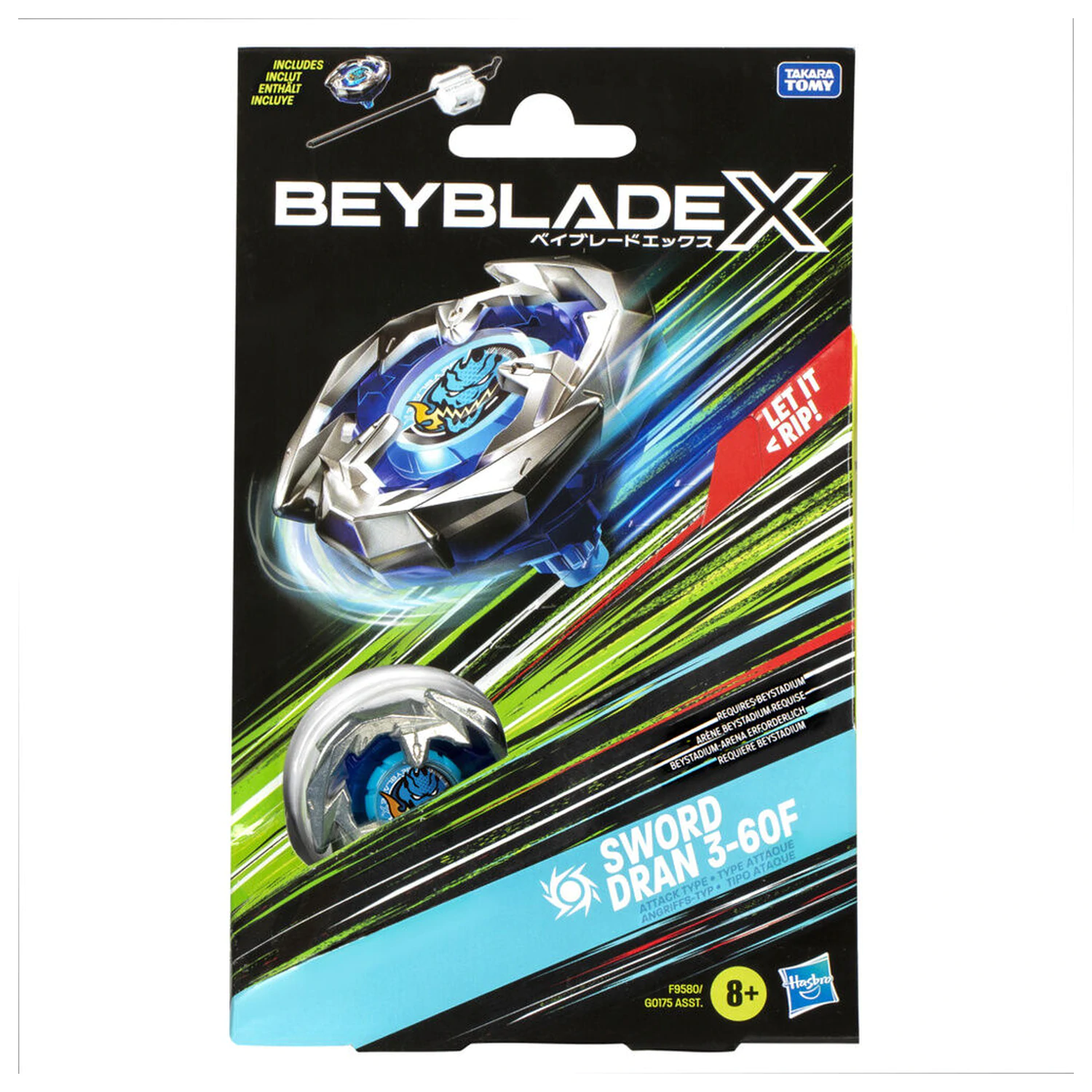 Beyblade X Sword Dran 3-60F kit game termékfotó