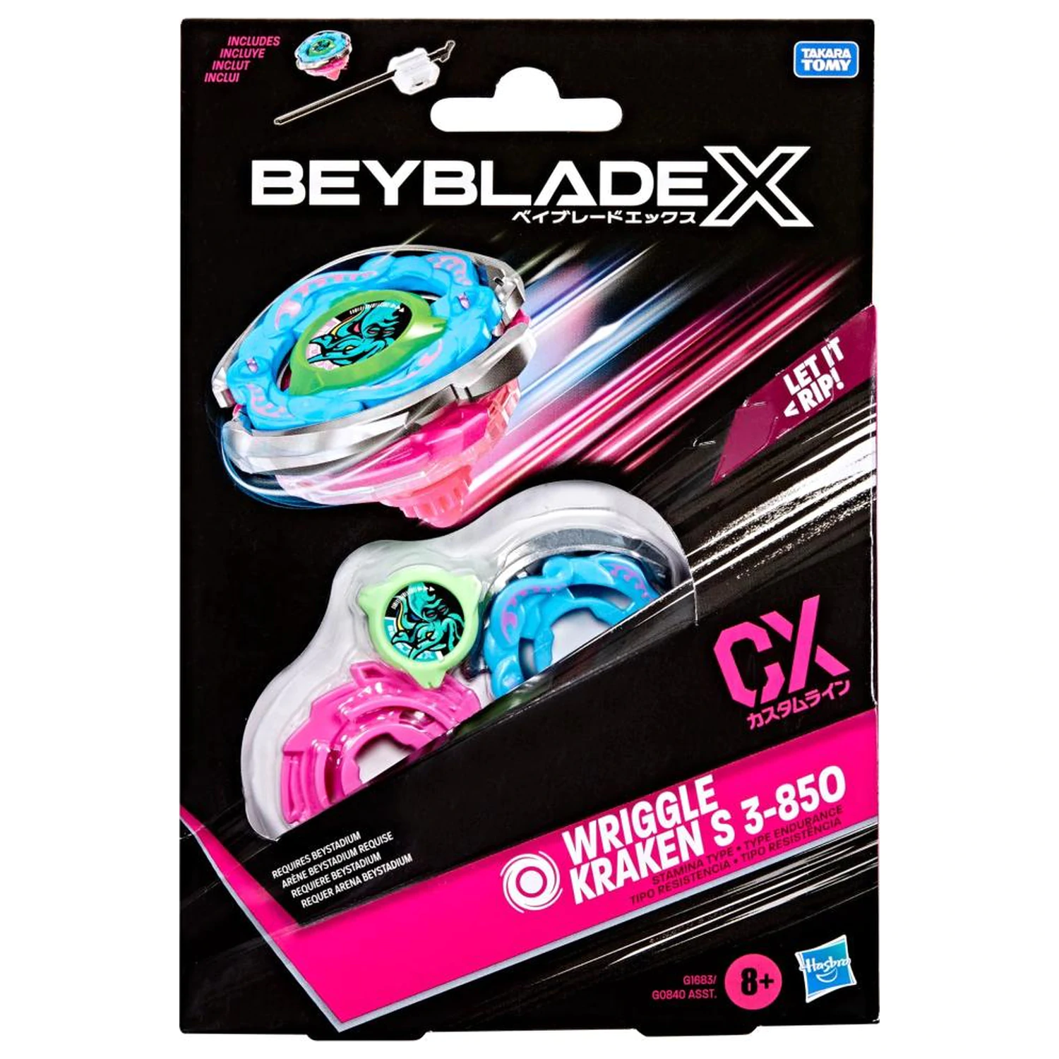 Beyblade X Wriggle Kraken S 3-85O CX kezdő csomag termékfotó