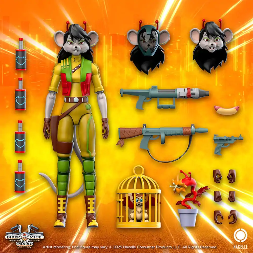 Biker Mice From Mars Carbine akciófigura 23 cm termékfotó
