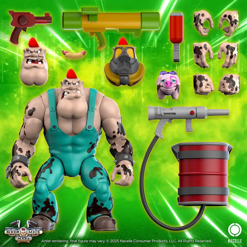 Biker Mice From Mars Greasepit akciófigura 23 cm termékfotó