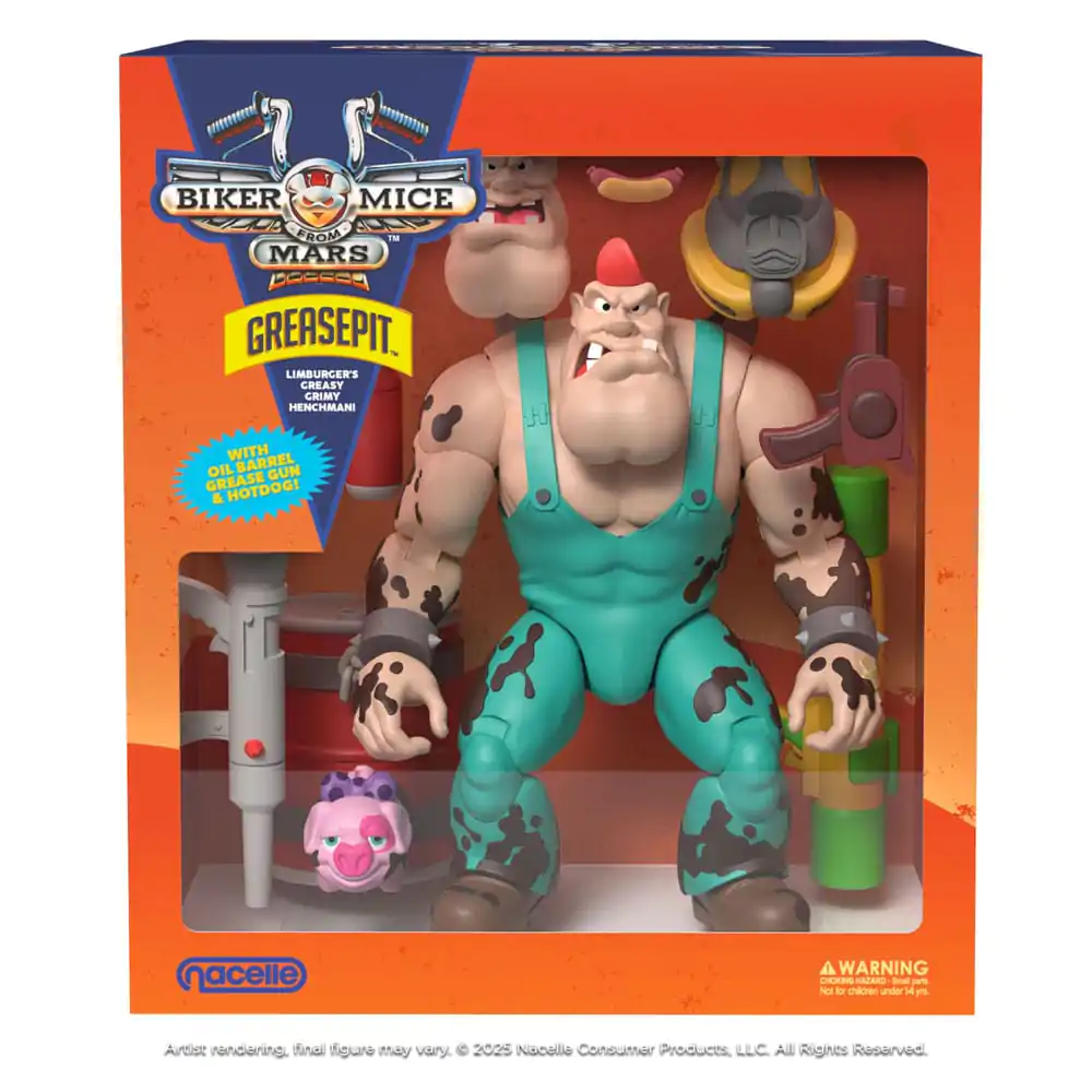 Biker Mice From Mars Greasepit akciófigura 23 cm termékfotó