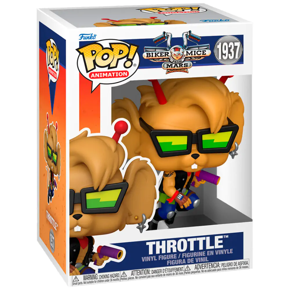 Biker Mice From Mars Pop! Animation Vinyl figura Throttle 9 cm termékfotó