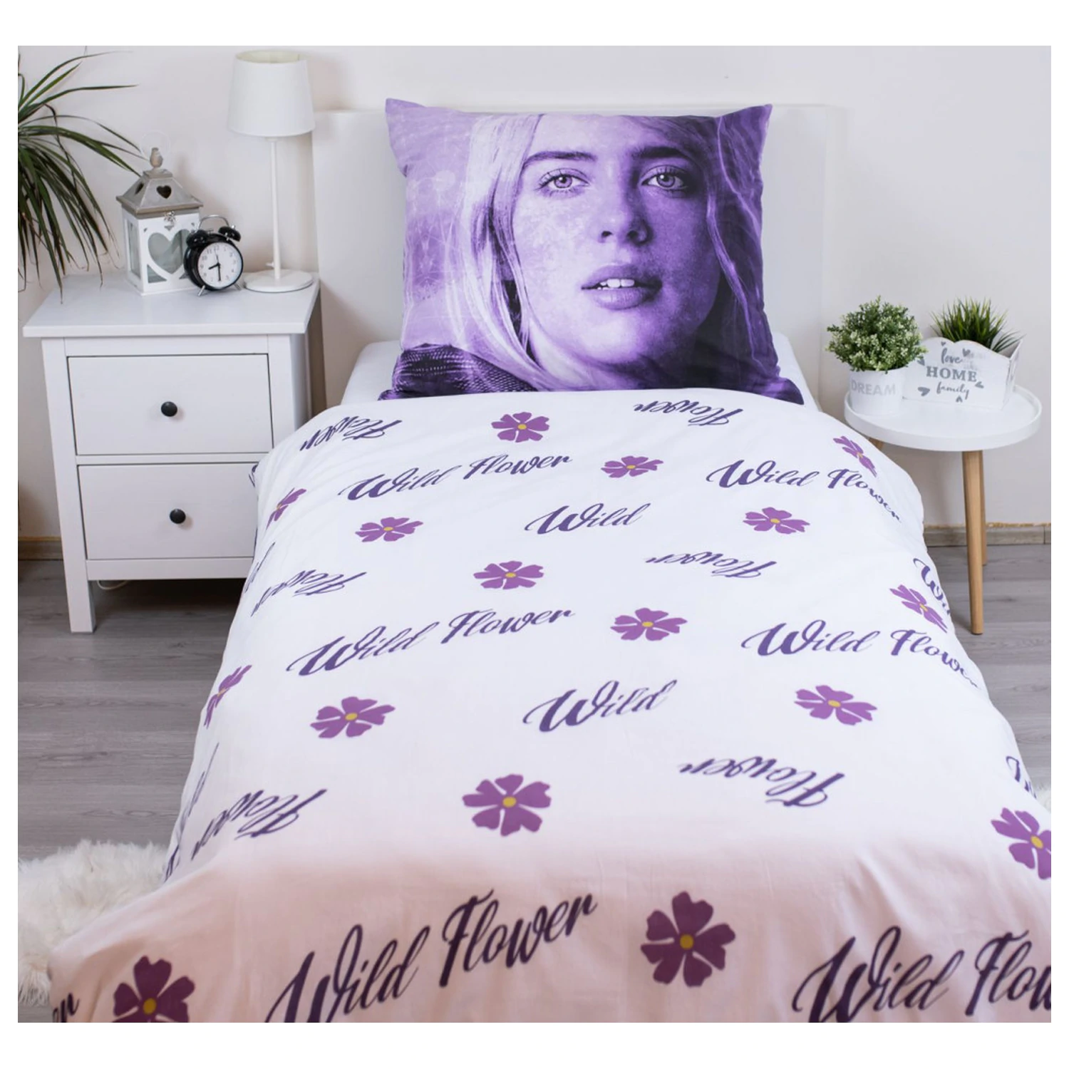 Billie Eilish Wild Flower ágyneműhuzat  termékfotó