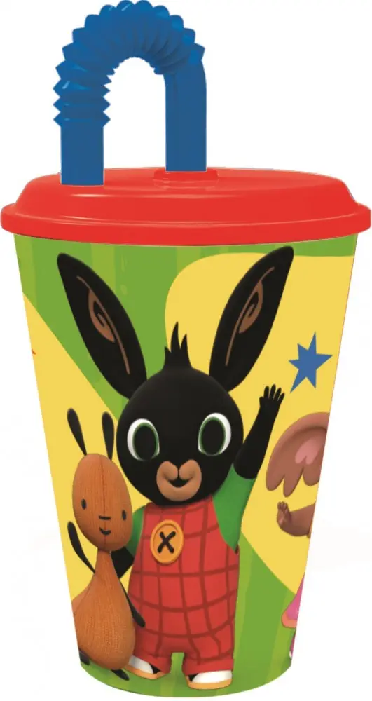 Bing Szívószálas pohár, műanyag 430 ml termékfotó