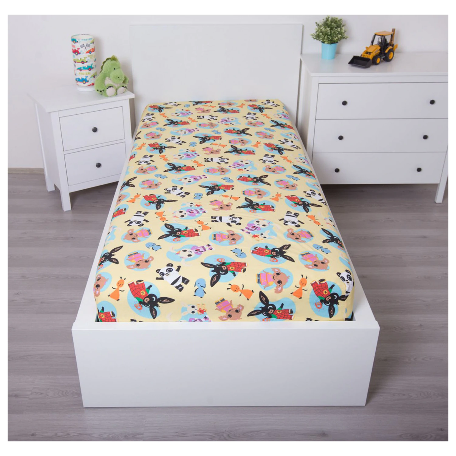 Bing Tiny Town gumis lepedő 90x200 cm termékfotó