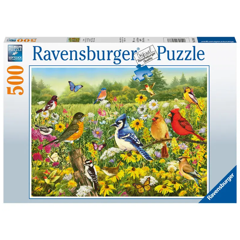Birds in the meadow London puzzle 500db-os termékfotó