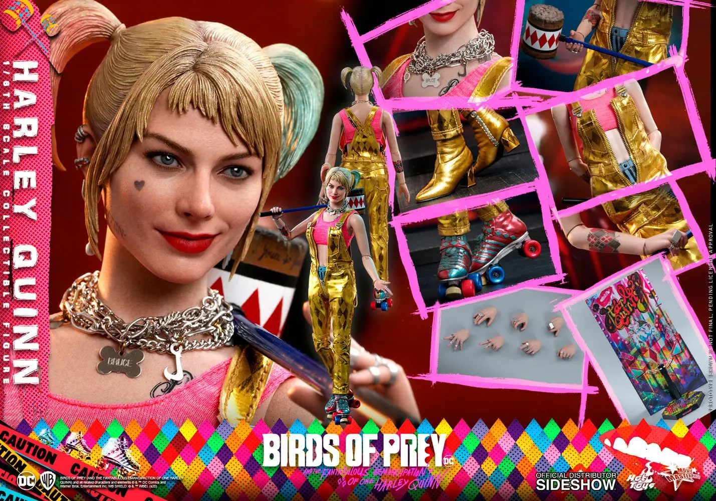 Birds of Prey Movie Masterpiece 1/6 Harley Quinn akciófigura 29 cm termékfotó